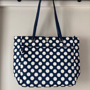 Kate Spade Navy & White Polka Dot Shoulder Bag